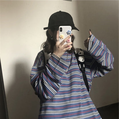 Korean Style Student Shirt Fashion All-Match Long-Sleeved T-Shirt For Women