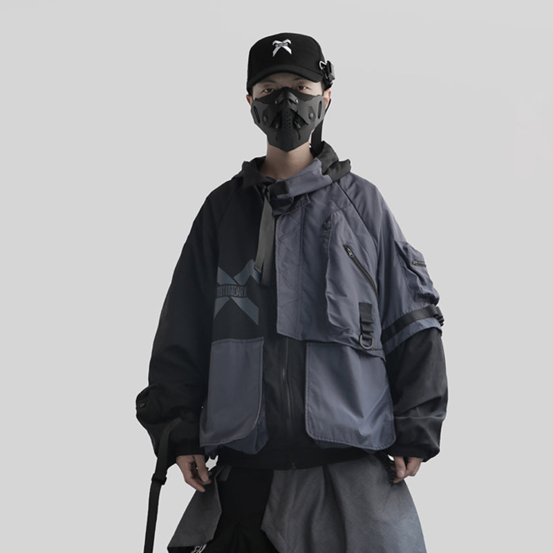 Hooded work jacket