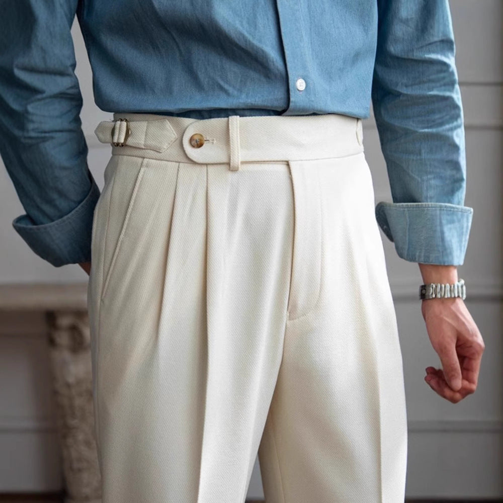 British Men Business Casual Pants