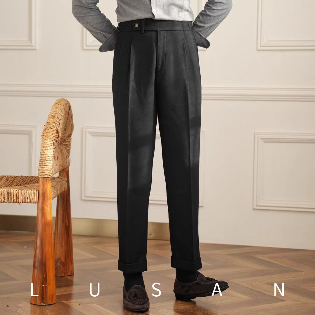 British Men Business Casual Pants