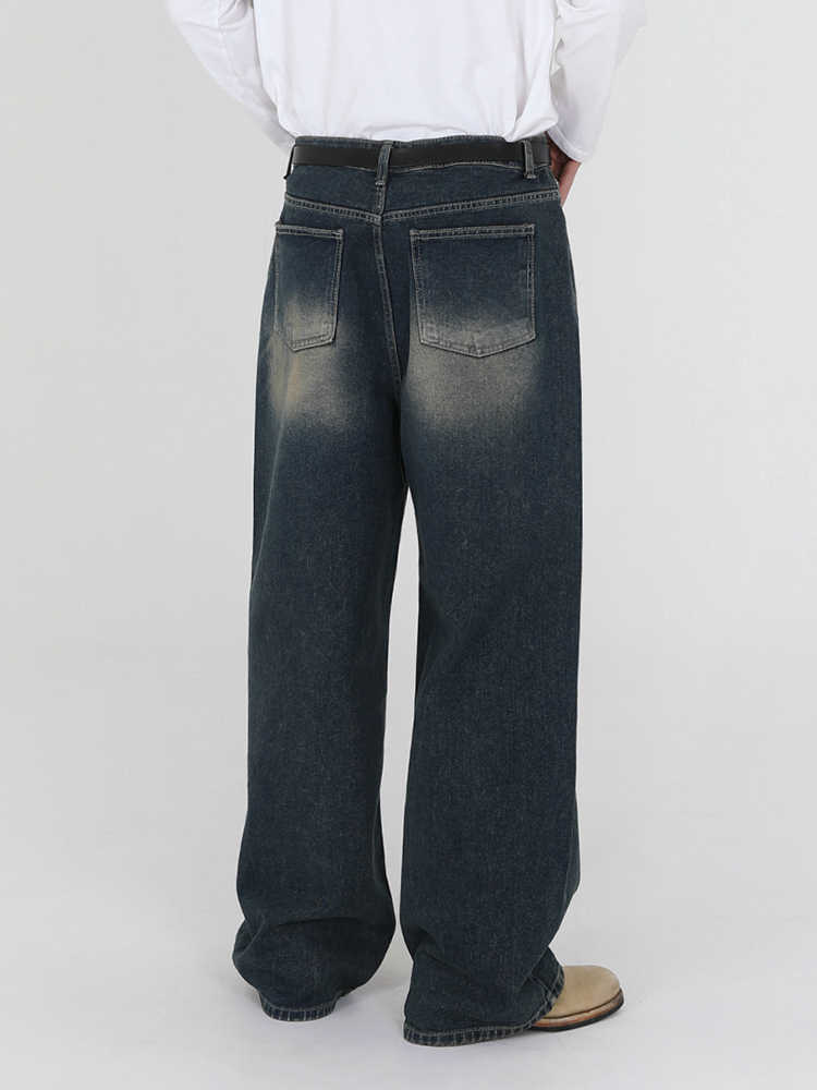 Retro Washed Jeans Men's Autumn